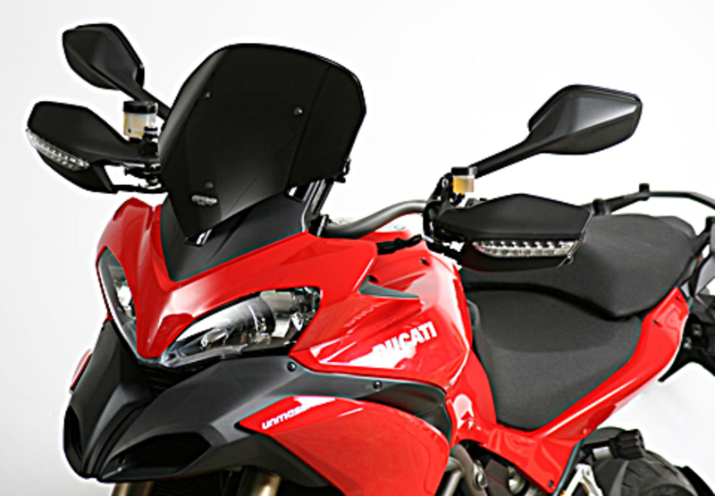 MRA Sportscheibe, passend für DUCATI Multistrada 1200, Schwarz, 09-12, kurz