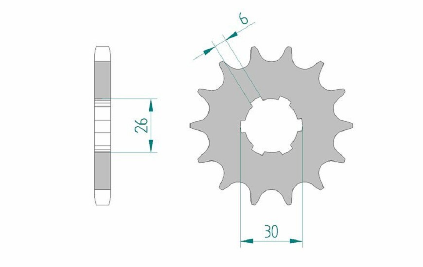 AFAM Standard Stahlritzel vorne 21600 - 530