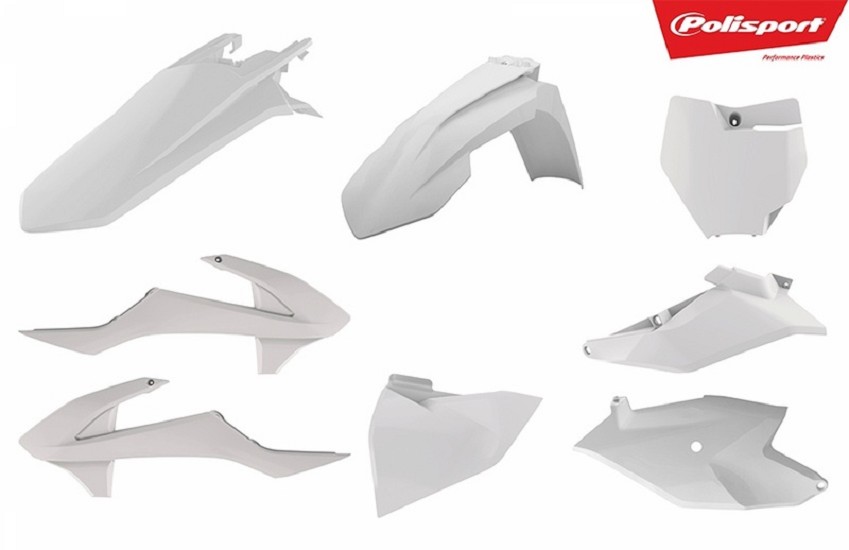 POLISPORT Plastik-Kit weiß passend für KTM SX85