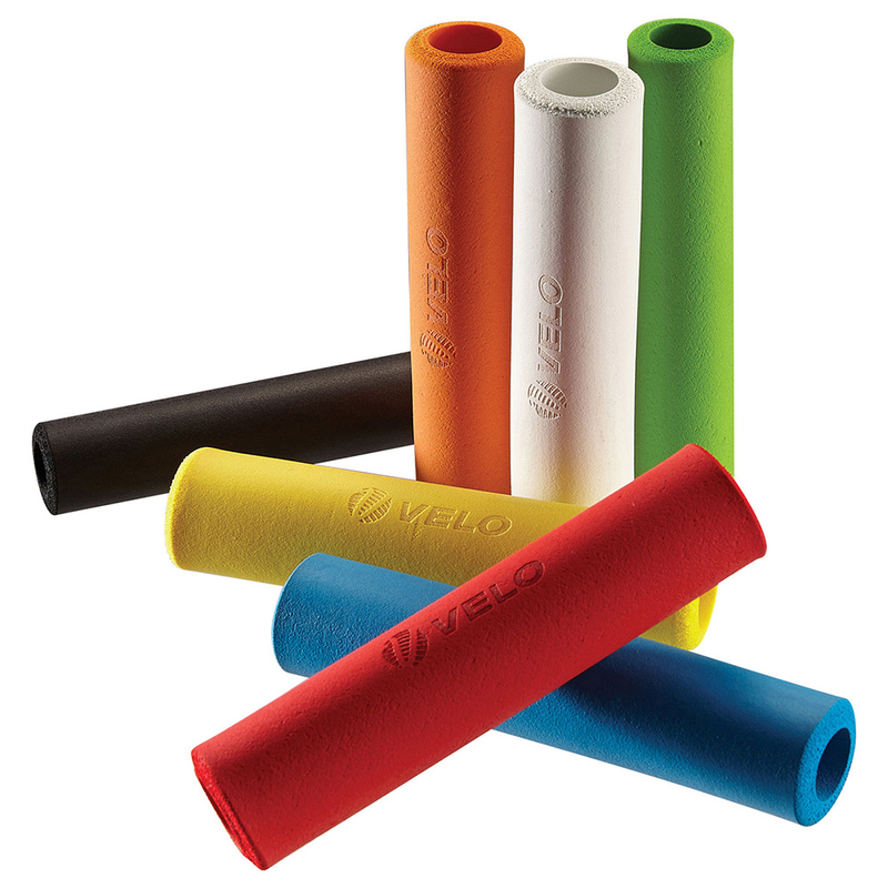 Velo Bicycle Grips 130Mm 100% Ultralight Silicone Yellow Velo Bicycle Grips 130Mm 100% Ultralight Silicone Yellow