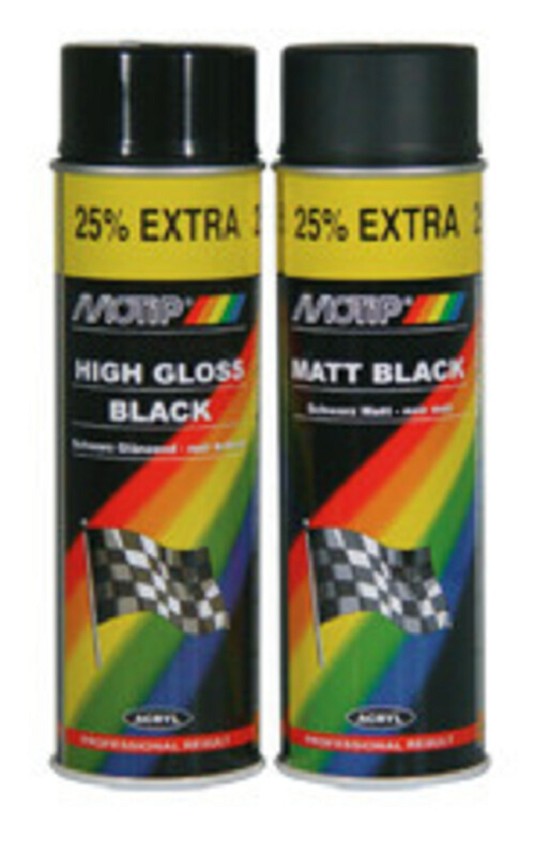 MOTIP schwarz matt Lack - Spray 500ml