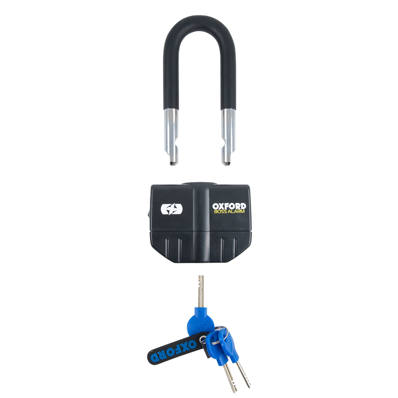 OXFORD Alarmschloss Boss 16mm + Kette 12mm X 1.2m
