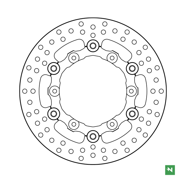 Bremsscheibe DF5391AFC (5 mm) ,schwimmend Ø aussen/innen: 240/110 mm, Lochkreis: 125 mm 6-Loch (6,5 mm) Bremsscheibe DF5391AFC (5 mm) ,schwimmend Ø aussen/innen: 240/110 mm, Lochkreis: 125 mm 6-Loch (6,5 mm)