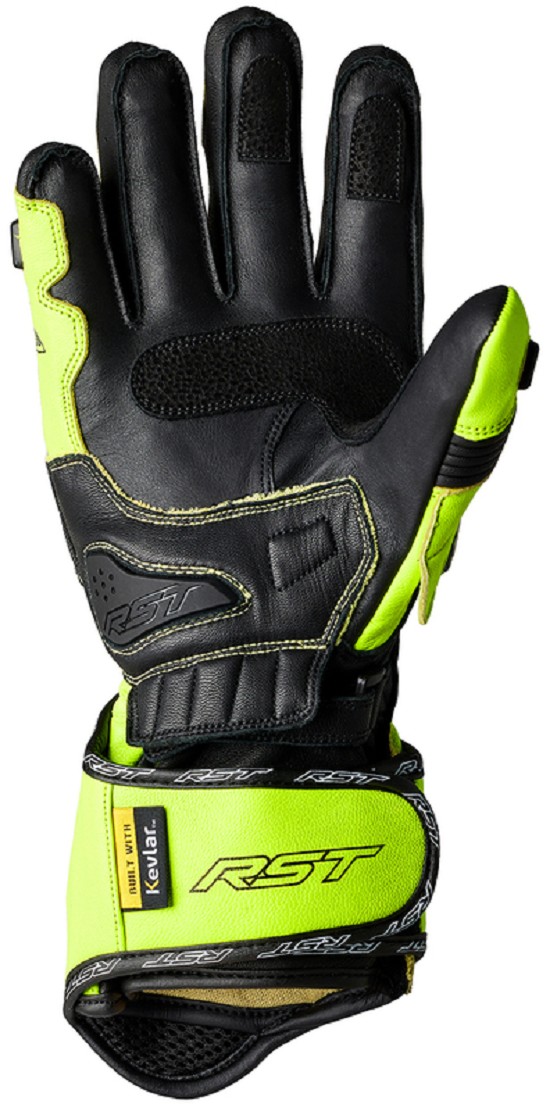 RST TracTech Evo 4 Leder Handschuhe - Neon Gelb/Schwarz RST TracTech Evo 4 Leder Handschuhe - Neon Gelb/Schwarz