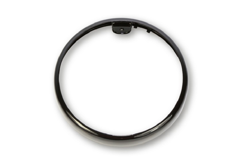 SHIN YO Lampenring für 7 Zoll Scheinwerfer Reno, Schwarz glänzend