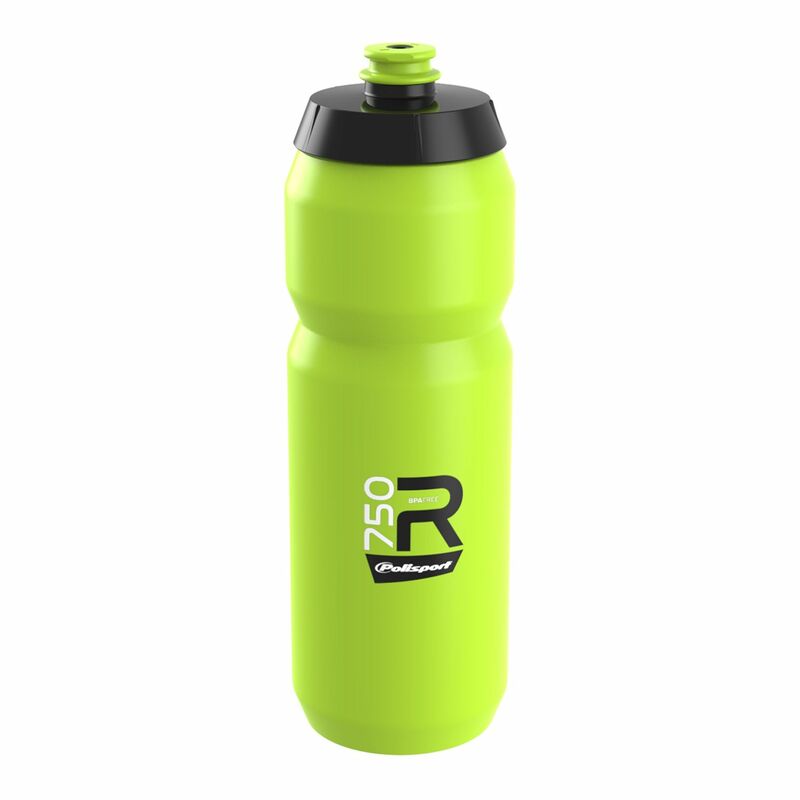 POLISPORT Water Bottle R750 Lime Green Screw-On Cap 750ml
