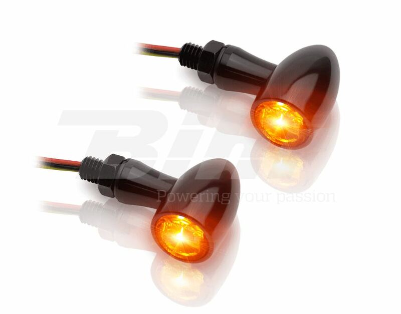 V-PARTS Blinker LED 12 V Alu schwarz