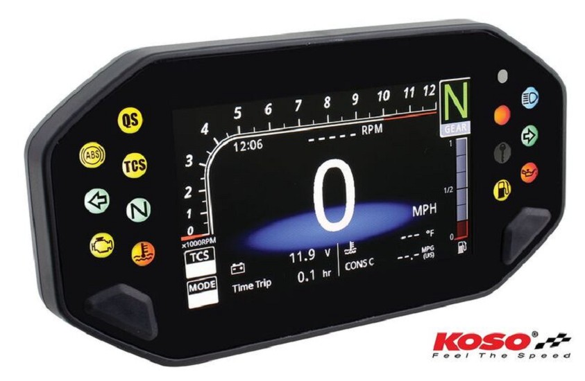 KOSO RX-4 Unlimited TFT Multifunktions-Cockpit - Universal