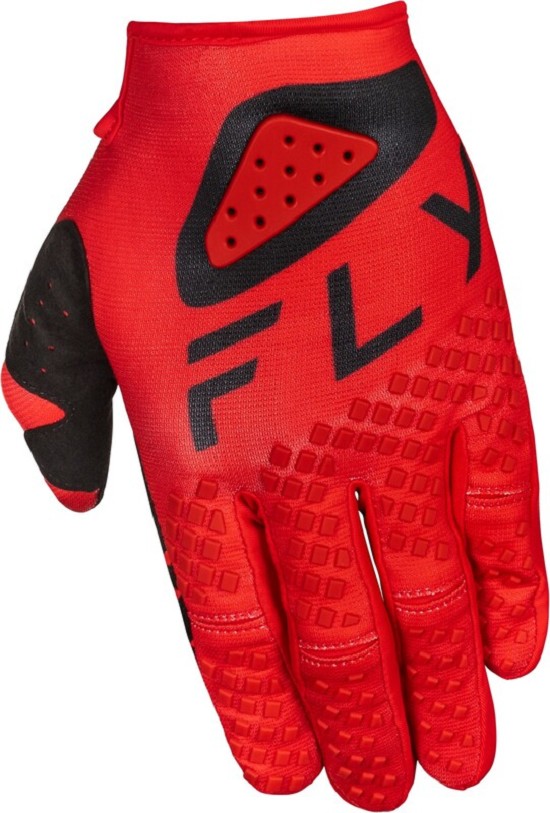 FLY RACING Kinetic Center Jugend Handschuhe- Rot/Schwarz
