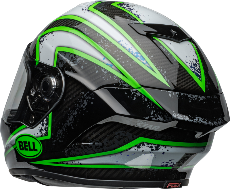 BELL Race Star DLX Flex Helm - Xenon Gloss Black/Kryptonite