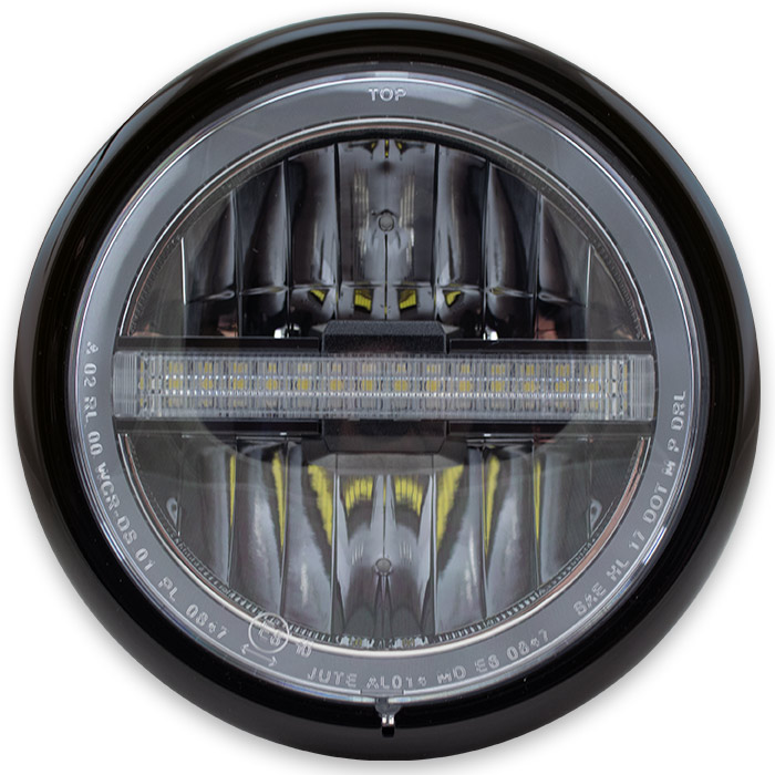 LED-Scheinwerfer Horizon 5-3/4 schwarz LED-Scheinwerfer Horizon 5-3/4 schwarz glanz