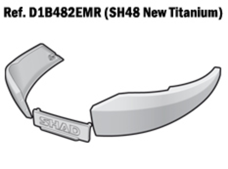 SHAD SH48 Ersatzrahmen titan SHAD SH48 Ersatzrahmen titan