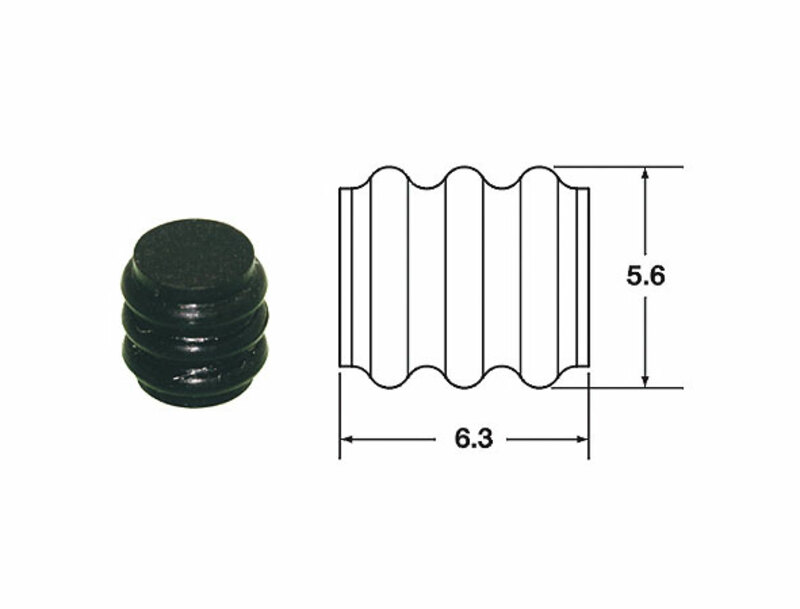 BIHR Silikondichtungen massiv 090 SMTO schwarz Ø 1,7 mm - 50 Stück