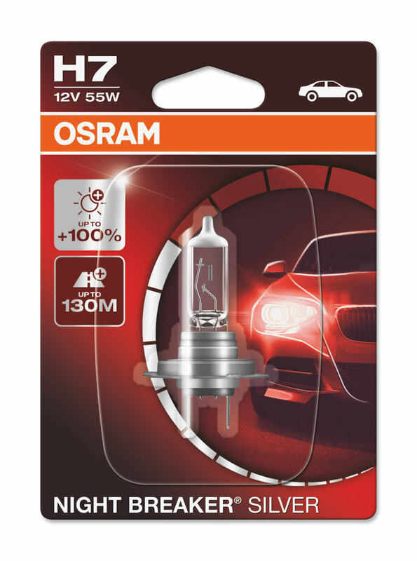 OSRAM H7 Night Breaker Silber Laserlichtlampe 12V 60/55W PX26d - 1 Stück