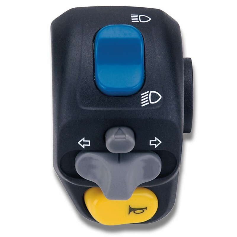 DOMINO Lenker-Schaltereinheit links Schwarz  passend für Peugeot SQUAB, TREKKER 50, HUPE, BLINKER, LICHT