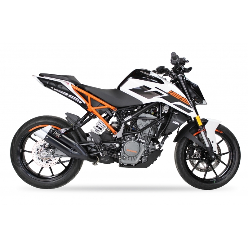 IXIL Hyperlow Endtopf Edelstahl schwarz / Endkappe Aluminium - XM3357XB