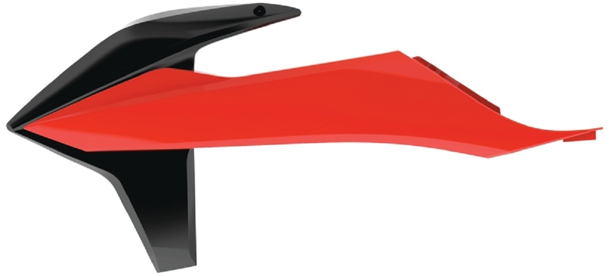 POLISPORT Kühlerspoiler seitlich Schwarz/Neonorange passend für KTM SX/SX-F