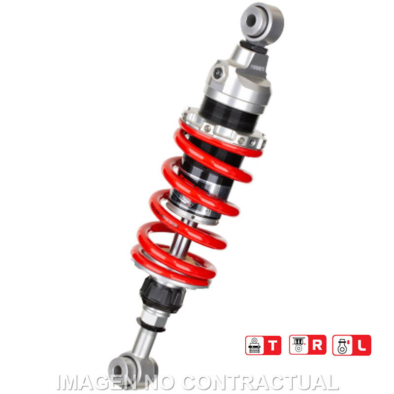 Federbein Z456-Serie Mono hinten passend für Kawasaki Ninja ZX 250/400 (18-), Z 400 (18-19) MZ456-320TRL-45-85