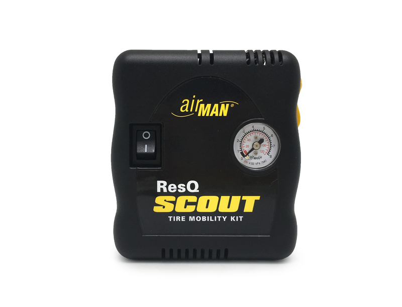 AIRMAN ResQ Scout Mini-Kompressor + Reifendichtmittel-Flaschensatz