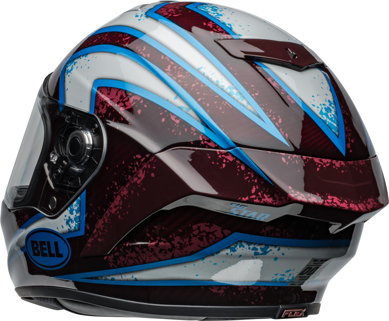 BELL Race Star DLX Flex Helm - Xenon Gloss Red/Silver BELL Race Star DLX Flex Helm - Xenon Gloss Red/Silver
