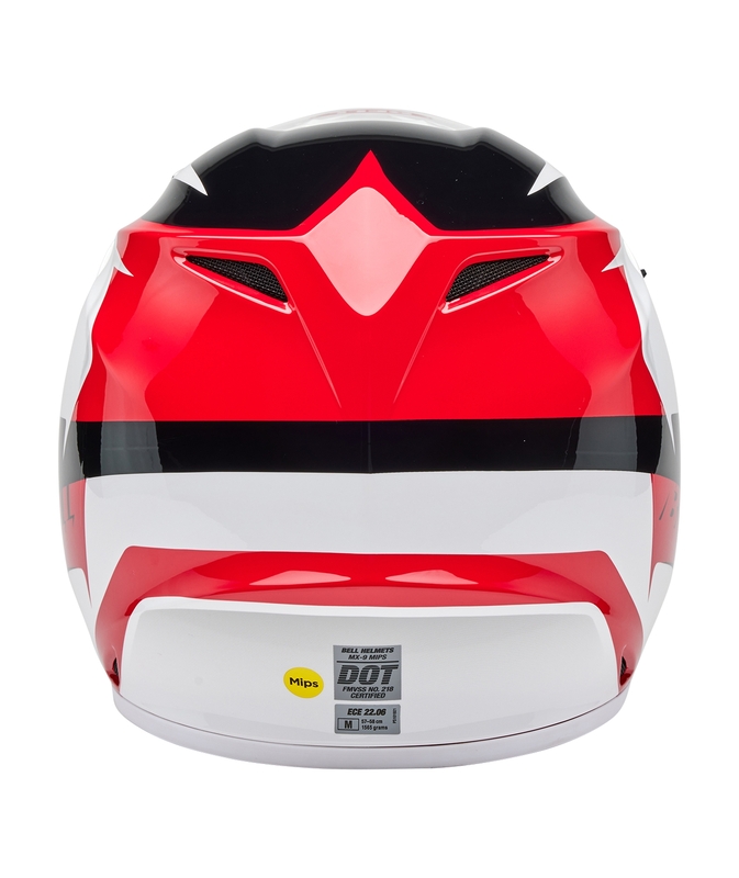 BELL MX-9 Mips Helm - Rift Gloss Red/White