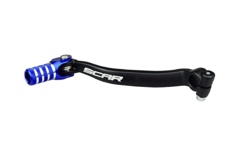 SCAR Schalthebel schwarz matt/Endstück blau