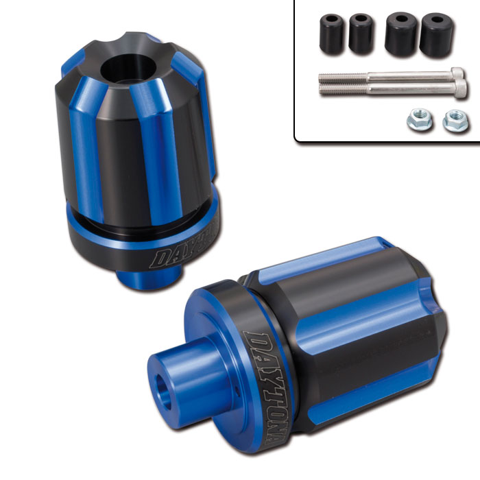 Daytona Lenkergewichte Groove blau eloxiert