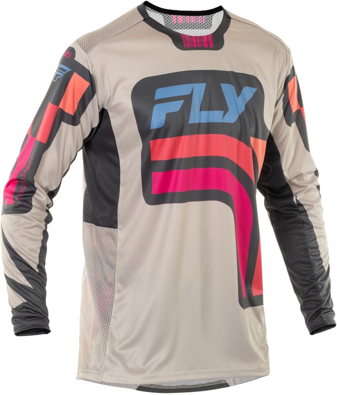 FLY RACING Lite S.E. Vice Jersey - Hellgrau/Pink/Coral