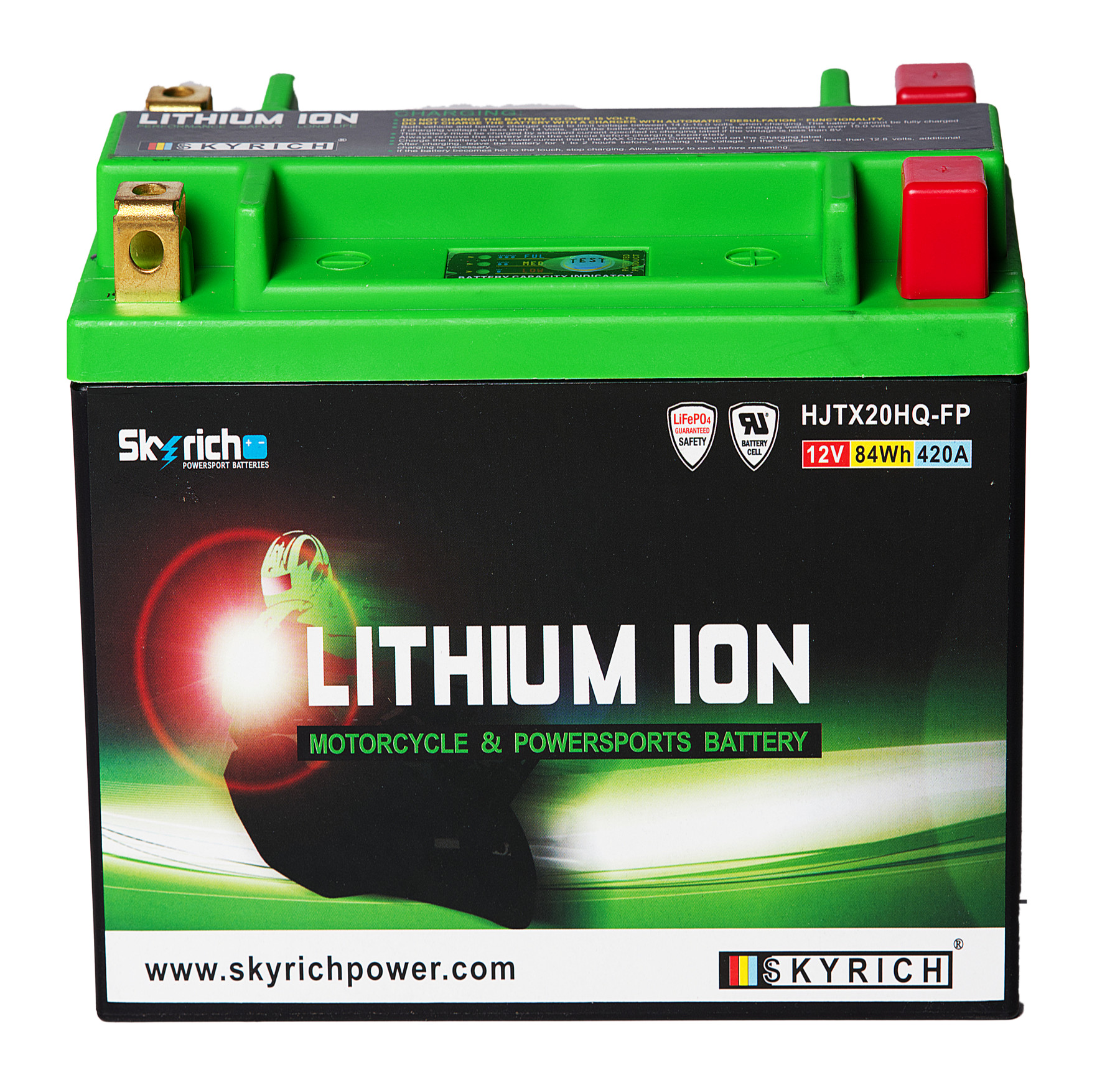 Batterie SKYRICH HJTX20HQ-FP [175x87x130] 12,8V/7AH (10 Std.), 84 Wh, CCA: 420