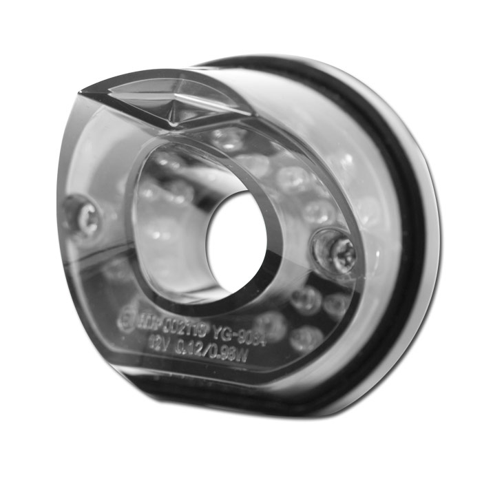 LED-Rücklicht Pipe schwarz ohne KZB getönt