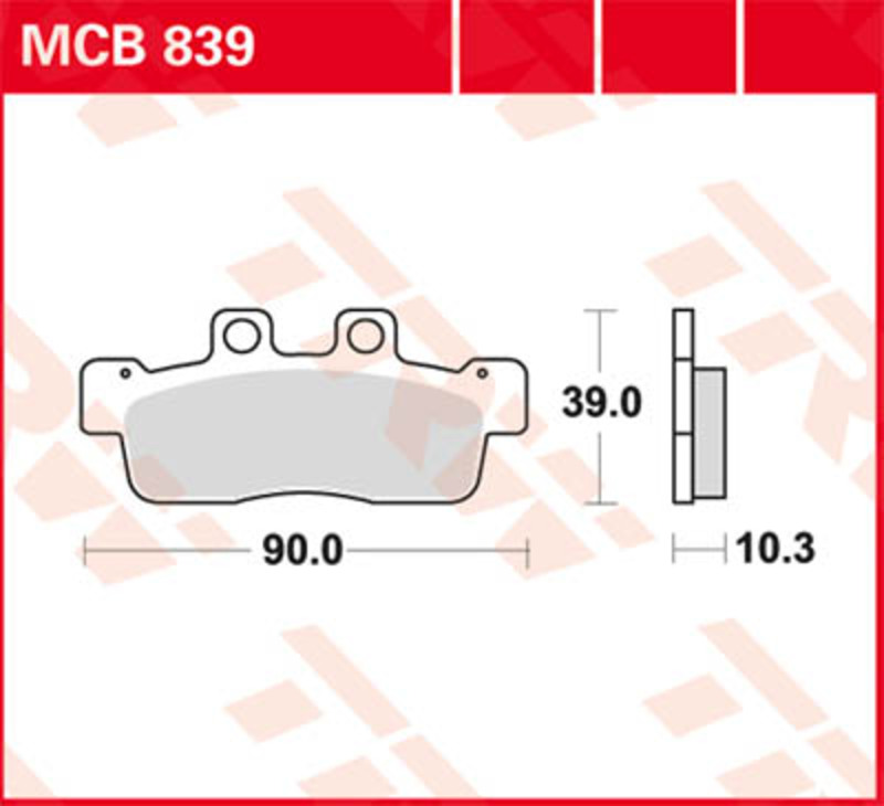 TRW Lucas Bremsbelag MCB839