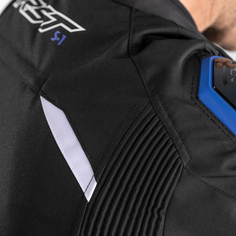 RST S-1 Jacke Textil Schwarz/Weiß/Blau Herren Größe 3XL