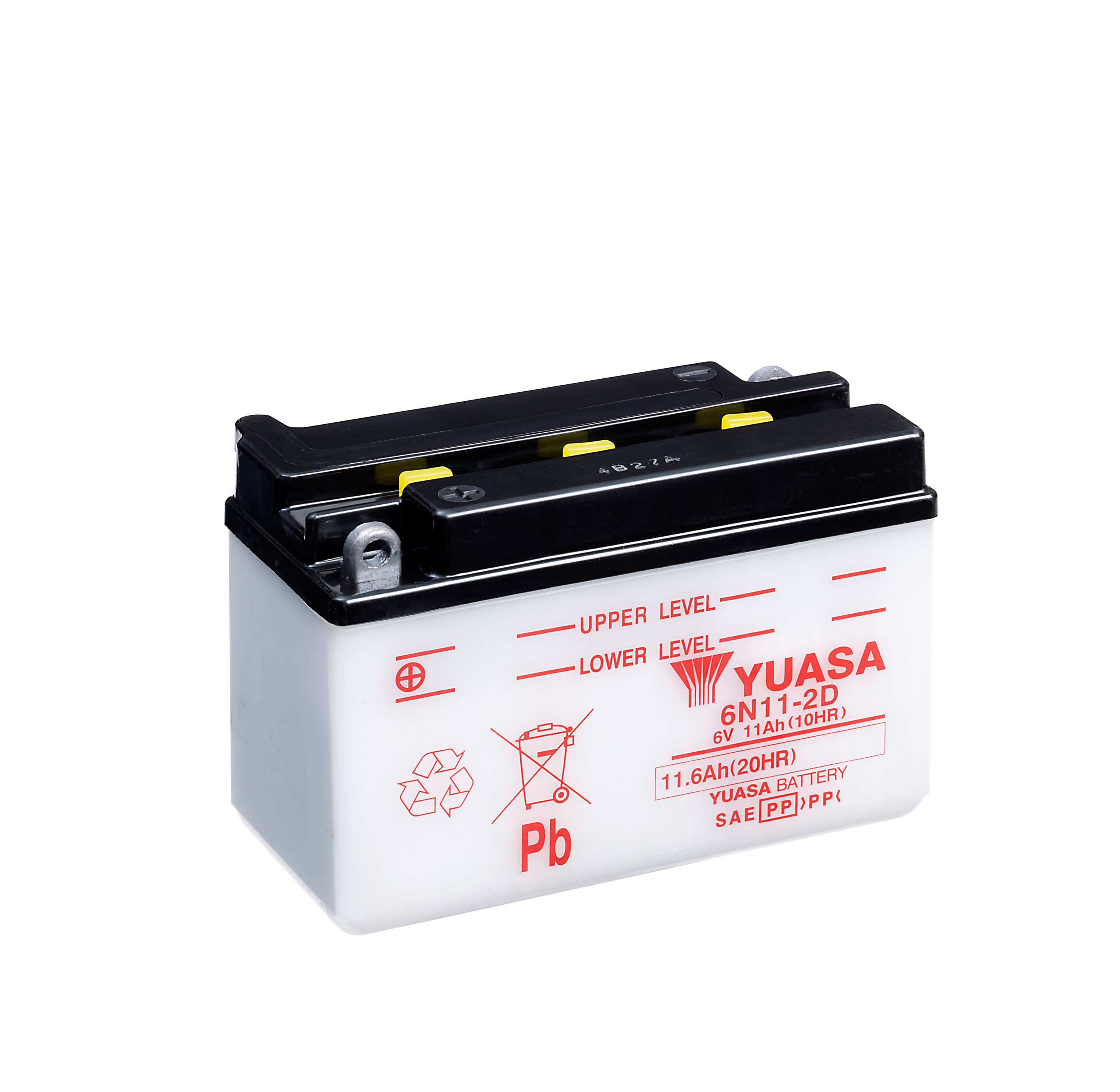 Batterie YUASA 6N11-2D (DC) ohne Säure 6V/11AH (10 Std.) [150x70x100] Säurefüllmenge 400 ml