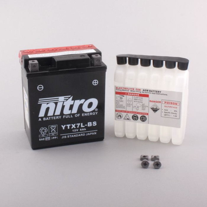 Batterie Nitro YTX7L-BS 6AH MF