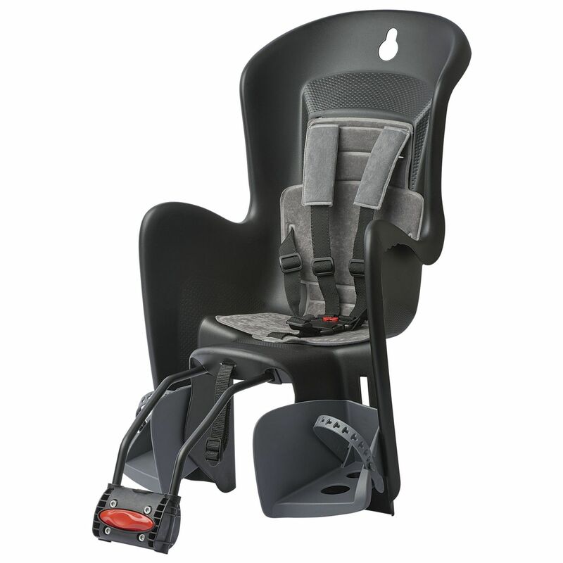 POLISPORT Bilby Maxi FF Rear Child Bike Seat Frame Mounting - Black/Dark Grey