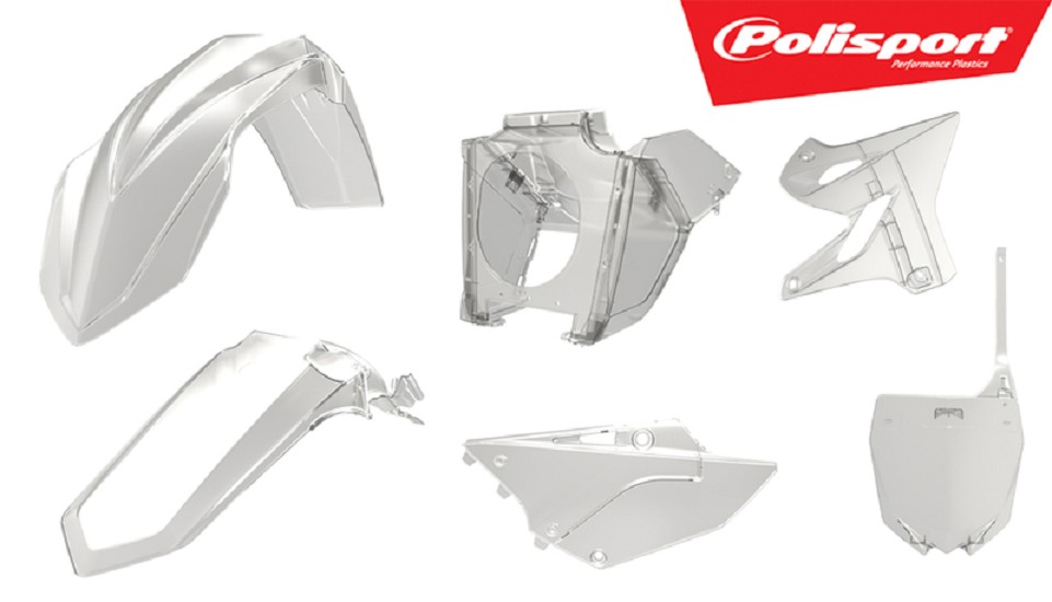 POLISPORT Plastik-Kit transparent/Restyle passend für Yamaha