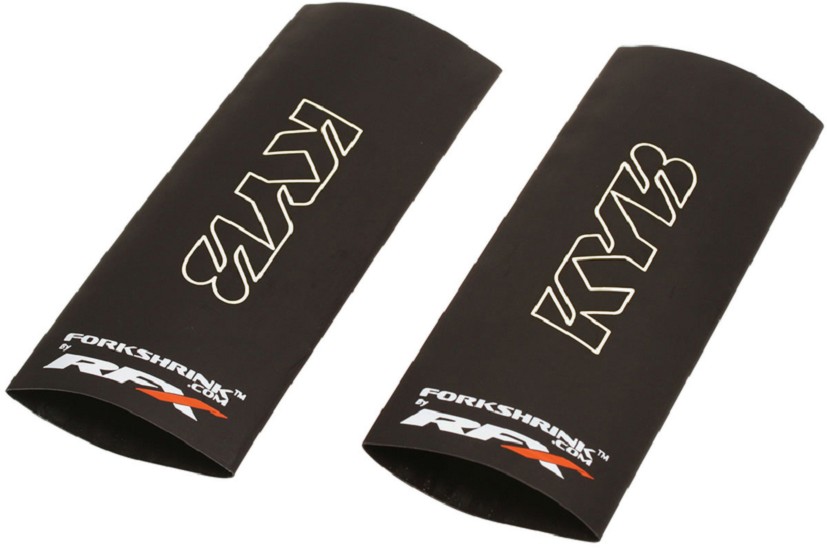 RFX Race Series Gabelschrumpfschlauch - Schutz mit KYB-Logo - Weiß