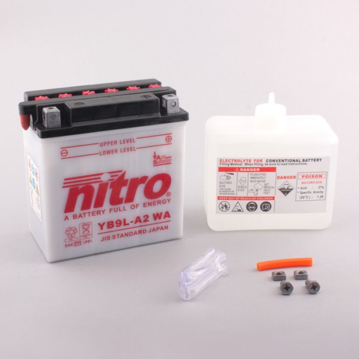 Batterie Nitro YB9L-A2 9AH WA Batterie Nitro YB9L-A2 9AH WA