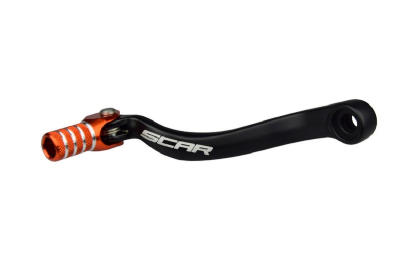 SCAR Schalthebel schwarz matt/Endstück orange