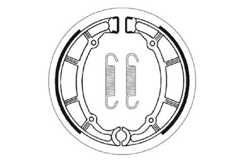 Bremsbacke SBS 2065 Maße: 200 x 40