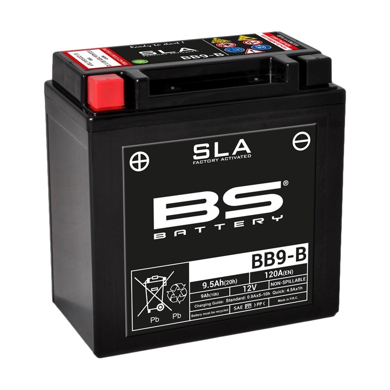 BS BATTERY SLA Wartungsfreie Batterie Werkseitig aktiviert - BB9-B BS BATTERY SLA Wartungsfreie Batterie Werkseitig aktiviert - BB9-B