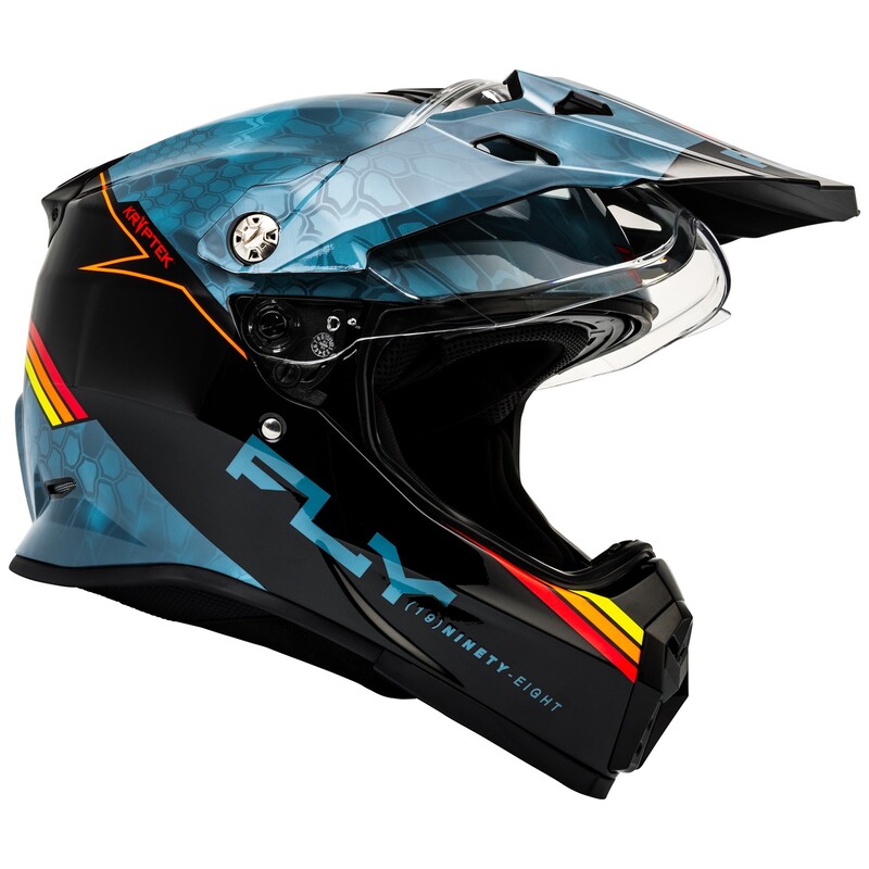 FLY RACING Trekker Kryptek Conceal Helm - Slate/Schwarz/Rot