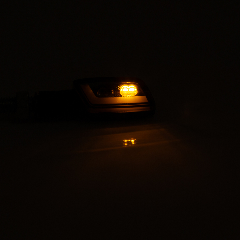 HIGHSIDER smart LED-Rücklicht/Blinker FORMULA-TS, Schwarz, Rauch, Paar