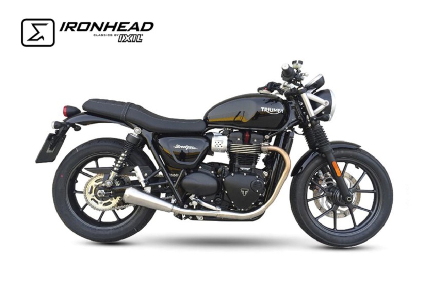 IXIL Endschalldämpfer FULL LINE, Kompatibel mit TRIUMPH Street Twin 900 EFI ABS, (DP01), 16-18, (Euro4)