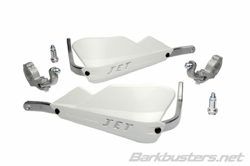 BARKBUSTERS Jet Handschutz Set Zweipunktbefestigung Konisch Weiß BARKBUSTERS Jet Handschutz Set Zweipunktbefestigung Konisch Weiß