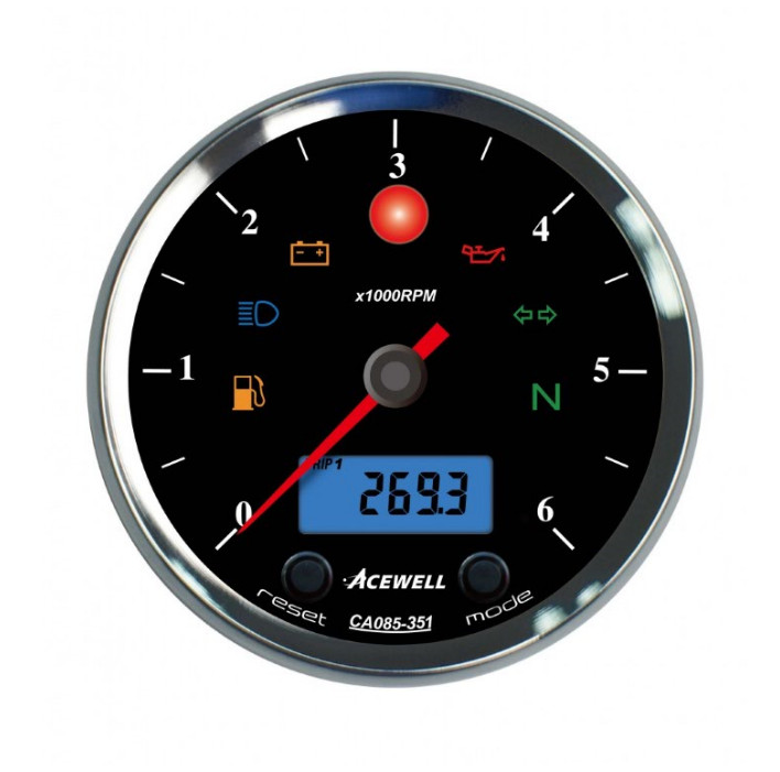 ACEWELL Analog DZM 6000rpm Digital Tacho ACEWELL Analog DZM 6000rpm Digital Tacho