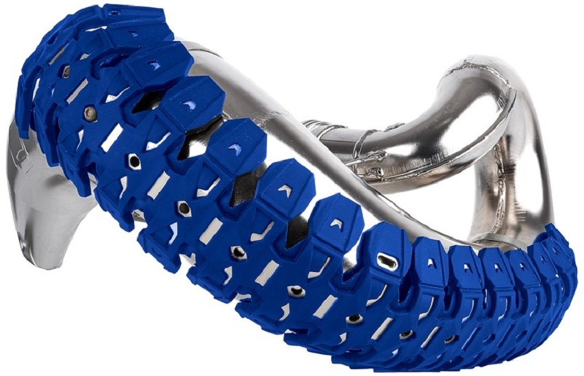 POLISPORT Armadillo Auspuff-Protektor blau