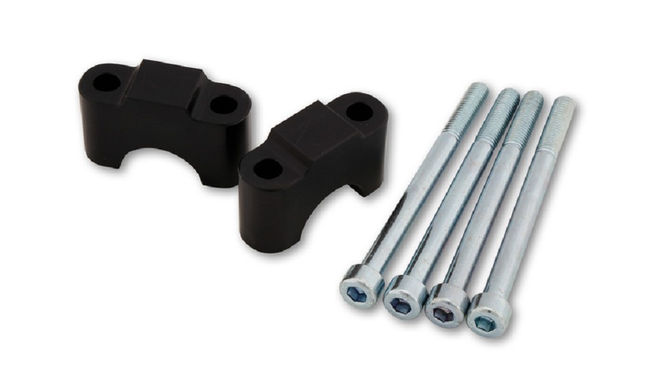 LSL Lenker Klemmböcke Silber +30mm, passend für DUCATI mit Lenker Ø28,6mm