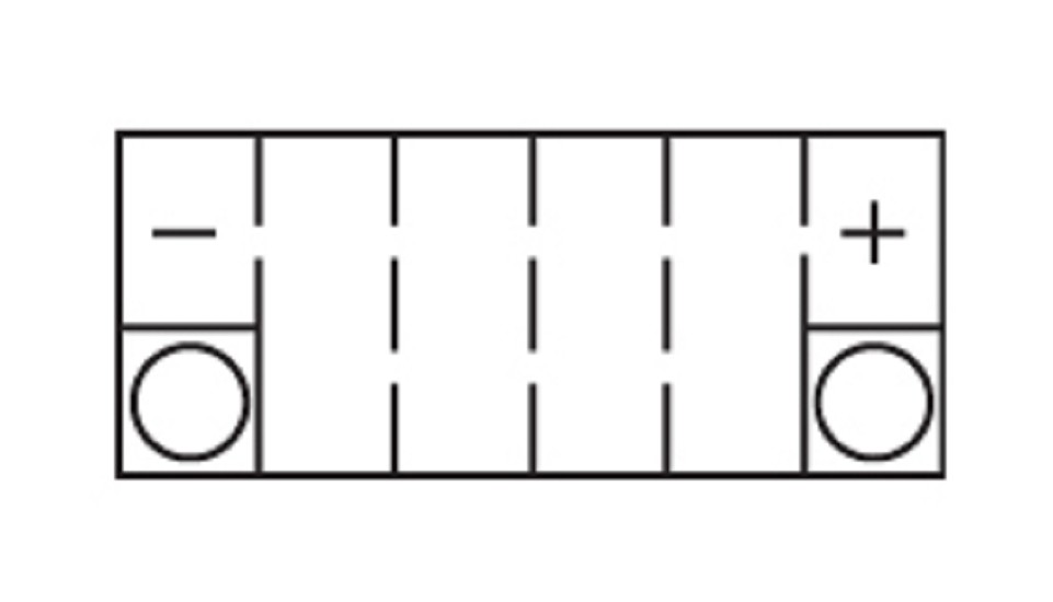 Batterie NITRO NTX9A-BS (CP) mit Säurepack 12V/9Ah [135x75x135] CCA=135A