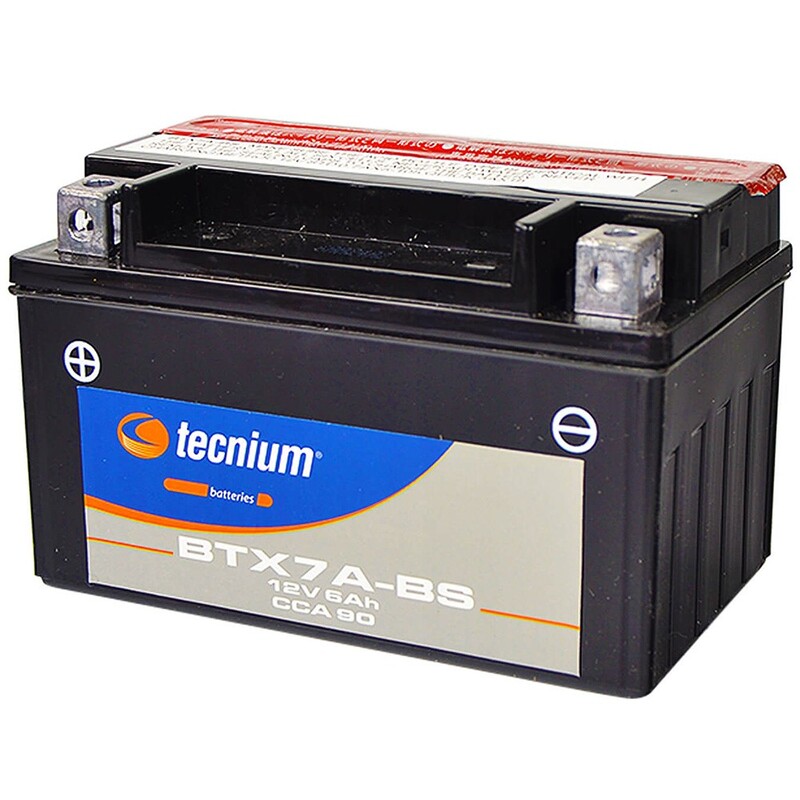TECNIUM Wartungsfreie Batterie mit Säurepack geliefert - BTX7A-BS